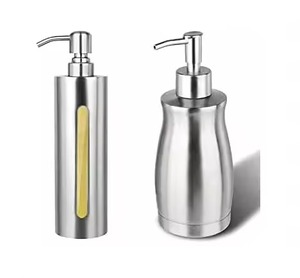 Top Selling Metal Soap <b>Dispenser</b> Bottle Durable Pump Refillable Liquid Soap <b>Dispenser</b> Decorative Bathroom Kitchen Accessory - Product Image 6