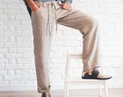 Ensemble en lin pour homme : pantalon et haut en lin surdimensionné, nouvelle collection été, haute qualité, deux pièces - Product Image 2