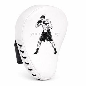 Curved Boxing Kick <b>Pad</b> Handheld Focus <b>Pad</b> MMA <b>Muay</b> <b>Thai</b> Martial Arts Punching Striking Training Gear PU Breathable Elastic - Product Image 6