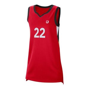 Maillot de basket-ball rouge et noir pour hommes, sans manches, uniforme d'équipe athlétique, vêtements de sport légers, respirants, pour entraînement et match - Product Image 1