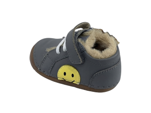 Chaussures de marche blanches pour bébé, baskets à lacets pour tout-petits, semelle antidérapante, tige en cuir, soutien de la voûte plantaire, légères pour le printemps et l'automne - Product Image 2