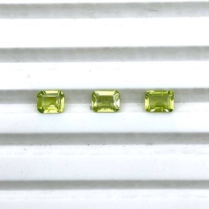 Piedras Preciosas de Peridoto Natural, Corte Octogonal, 3x5MM, Facetadas, Calibradas, Peridoto Verde Genuino, Gemas Sueltas para Joyería - Product Image 6