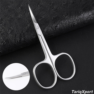 Tijeras de Belleza Rectas de Acero Inoxidable de Alta Calidad, Hoja Afilada para el Cuidado de Cejas y Cutículas - Product Image 6