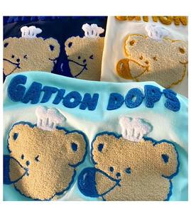 Sweat-shirt à capuche 100% coton personnalisé brodé pour homme, streetwear, en molleton French Terry, logo chenille OEM, pull-over - Product Image 4