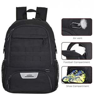 Sac à dos de football pour hommes, sac d'entraînement pour équipes sportives, imperméable, léger, grande capacité, sac à dos de football pour équipements et matériel - Product Image 4