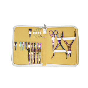 New MIANBRO ENTERPRISES Commercial Use Stainless Steel Hair Extension Tools Full <b>Kit</b> Micro <b>Beads</b> Removal Pliers Scissors Hair - Product Image 1