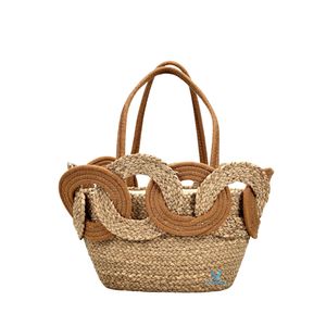 Sac fourre-tout naturel tendance fait main en jonc de mer et coton tressé, sac à main bohème rustique pour l'été, la plage et les voyages - Product Image 2