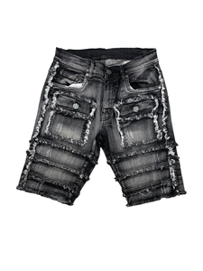 Pantalones Cortos Vaqueros Vintage para Hombre, Estilo Baggy, Desgastados, con Bordes Deshilachados, Diseño de Lavado Intenso, Cargo, Moda Urbana, Denim Tears - Product Image 2