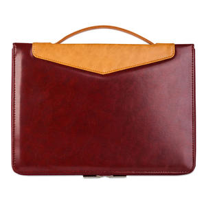 High Quality Luxury Vintage 15.6 Inch Laptop Briefcase Genuine <b>Leather</b> Waterproof Lightweight Eco-Friendly <b>Bag</b> for Men Soft - Product Image 3