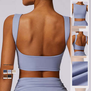 Tops de Yoga con Logotipo de Diseño Personalizado, Ropa Deportiva, Sujetadores Deportivos Cortos de un Solo Hombro para Mujer, para Correr al Aire Libre - Product Image 6