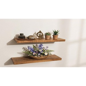 Mango Wood Floating <b>Wall</b> <b>Shelf</b> Natural Honey Finish Wholesale | Aqdus Saleem - Product Image 4