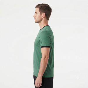 Wholesale High Quality Men's Regular Fit 100% Cotton T-shirts Blanks Custom Screen Printing Front <b>White</b> <b>Tee</b> Shirt Print for - Product Image 2