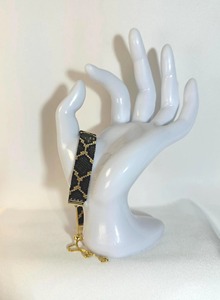 Bracelet perlé style rustique, bracelet perlé ambiance campagnarde, bracelet perlé couleur unie, prix usine en gros - Product Image 2