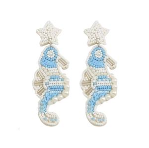 Pendientes de botón unisex con letras de cuentas de cristal hechas a mano, multicolor, con diseño de pavo real, novedades, rosa, clásicos, para profesores, para boda - Product Image 3