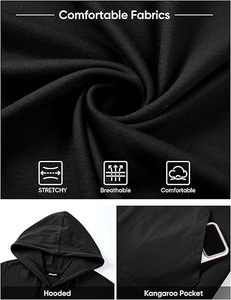 Sudadera con Capucha de Forro Polar para Hombre Leidowei, Diseño de Camuflaje, Manga Larga, Informal, con Bolsillo - Product Image 5