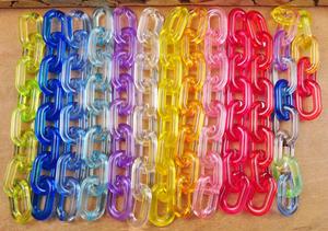 Decoración de pared con cadena de eslabones de resina ecológica personalizada, la decoración colgante de pared y habitación más adorable, con tamaño y color personalizados. - Product Image 2