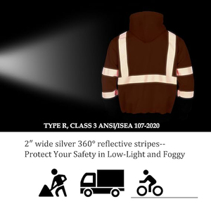 Reflective Jacket High Visibility <b>Waterproof</b> Windproof Safety Workwear for Outdoor Industrial Workers OEM Supply - Product Image 6