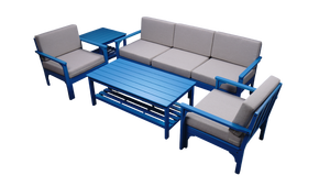 Simple Modern Waterproof Eco-Friendly Wood <b>Sofa</b> Set with 1 Year Warranty for Outdoor & Living Room Use - Product Image 3