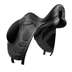 Silla de Doma Inglesa Profesional de Cuero Natural Suave y Resistente para Carreras Ecuestres, con Herrajes Niquelados de Pakistán - Product Image 5