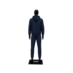 <b>Navy</b> Blue Tracksuit Men Custom Logo Full Zip Hoodie Jogger Pants <b>Set</b> Streetwear Fashion Sportswear Casual <b>Gym</b> Wear Wholesale Fit - Product Image 2