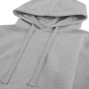 Sudadera con Capucha Corta de Felpa 100% Algodón de Alto Gramaje, Personalizada con Logo Frontal para Mujer, Estilo Crop, Tipo Pullover - Product Image 3