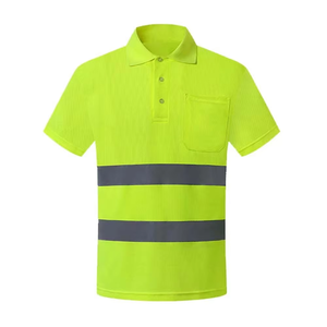 Camisetas Polo de Alta Visibilidad Personalizadas en Naranja Fluorescente, Manga Corta, para Trabajo, Seguridad, de Poliéster - Product Image 6