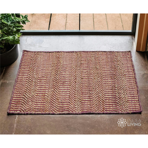 Tapis en jute ondulé RTS Natural Fiber Blush |   Tapis à poils ras en gros, directement de l'usine - Product Image 5