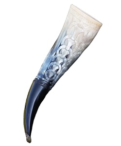 Calice en corne de Viking Gobelet à bière en corne avec poignée Tasse de bière en corne médiévale AU PRIX DE GROS PAR L'ARTISANAT DE LUXE - Product Image 6