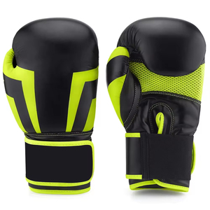 Gants de boxe en cuir PU de haute qualité, meilleur prix, logo personnalisé, fabricant pakistanais, gants de boxe pour hommes. - Product Image 1