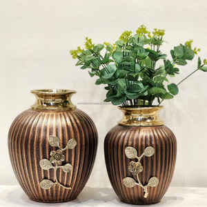 Meilleure vente Vase à fleurs en fer et métal de style côtier moderne Sculpture Design pour la décoration de table de mariage ou de salon à la maison - Product Image 6