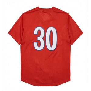 Camiseta de béisbol transpirable de alta calidad para hombre, manga corta, a rayas, poliéster transpirable, mecanismo de corte automatizado - Product Image 4