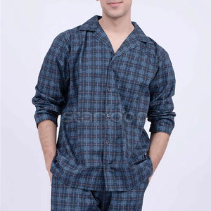 Ensemble de vêtements de nuit pour homme avec logo personnalisé OEM, en coton, confortable, pour la vente en ligne - Product Image 5