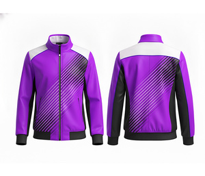 Chaqueta Deportiva con Cierre Completo y Logotipo Personalizado, Ropa para Correr y Hacer Ejercicio, Cálida, Transpirable y de Secado Rápido |   Tallas Hombre Mujer Juvenil - Product Image 6