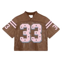 Individuell Bedrucktes Streetwear Trendiges Fußballtrikot mit Stickerei-Design Mesh Crop Nationalmannschaft Fans Fußballtrikot