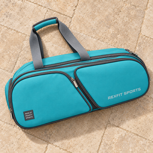 Sac de sport Rexfit à double poche pour raquettes de padel, avec sangles de transport faciles, fermeture éclair et logo personnalisé pour accessoires de club - Product Image 1