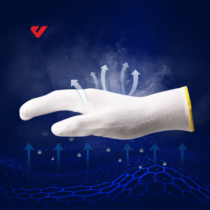 Guantes de Trabajo Industriales Recubiertos de Nitrilo y PU, Tejido de Nailon Transpirable, Ligeros y con Buen Agarre para Construcción, Taller y Mantenimiento - Product Image 4