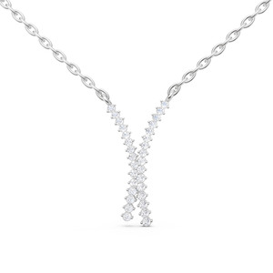 Collar con Colgante de Diamantes en Oro Blanco de 9K para Mujer, Joyería Fina de Diseño Elegante, Accesorio para Regalos y Uso Diario, Venta al Por Mayor - Product Image 4