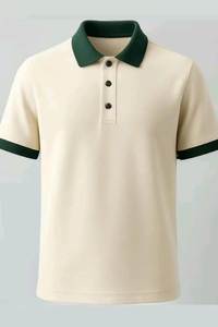 Polo de Punto 100% Algodón con Cuello en Contraste para Hombre, Manga Corta, con Botones, Uniforme, Informal de Negocios, para Restaurante, Bar, Personalizable - Product Image 3