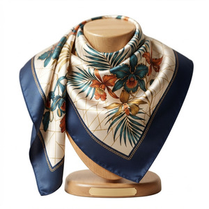 Premium Silk Scarf Soft Lightweight Printed Neck Wrap with Elegant Pattern for Fashion Styling and Everyday Wear - Product Image 1