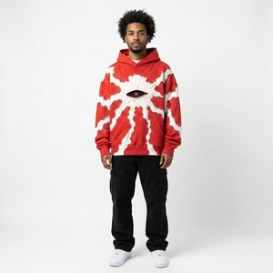 Sudadera con Capucha para Hombre, Diseño Personalizado, Estilo Desgastado, Corte Holgado, Logotipo Aplicado en el Pecho, OEM ODM, Ropa Urbana - Product Image 2