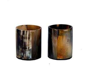 Jarra de Cuerno Estilo Vintage Hecha a Mano, Taza para Beber de Cuerno de Búfalo, Vajilla Rústica Natural, Opción de Regalo - Product Image 1