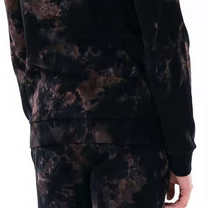 ชุดวอร์มผ้าฝ้ายระบายอากาศสองชิ้น ขายดี ลายพิมพ์แบบฟอกสี ชุดออกกำลังกายมีฮู้ดสำหรับผู้ชาย ชุดลำลองสำหรับเล่นกีฬาฤดูหนาว - Product Image 6