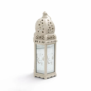 <b>Marvelous</b> look Lantern Rectangular Shape With Crescent Moon Top And Star Cutouts For Home Decoration Patio Lantern - Product Image 2