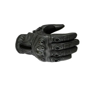 Guantes de carreras de cuero de dedo completo, antideslizantes, con cierre de velcro, unisex, para motociclismo al aire libre, en venta. - Product Image 4