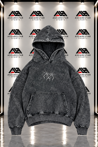 Men’s Oversized Acid Wash Graphic <b>Hoodie</b> Vintage Distressed <b>Gothic</b> Streetwear Pullover Acid Wash Men's <b>Hoodie</b> - Product Image 4