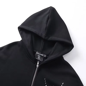 TRADE IN MFG Mixed Emotion Sudadera con capucha holgada de invierno con forro y bordado 3D, Chaqueta con capucha, Pantalones largos casuales Mixed Emotion - Product Image 4