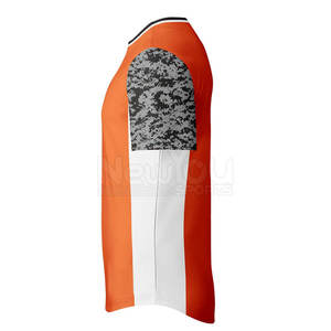 Vente directe d'usine, maillot de baseball à manches courtes respirant et à séchage rapide pour hommes adultes avec logo sur le devant - Product Image 3