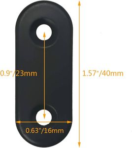 <b>Black</b> Flat Metal Mending Plate <b>Bracket</b> with Screws Model NA Anand Engineering Corporation Uttar Pradesh - Product Image 4