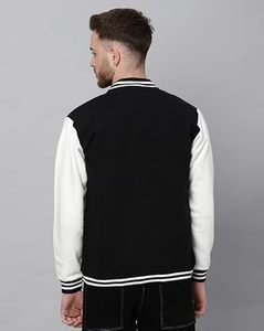 Factory Custom Womens Wool Blend Varsity <b>Jacket</b> White Faux <b>Leather</b> Sleeve Letter Embroidery Chenille Streetwear Letterman <b>Jacket</b> - Product Image 3