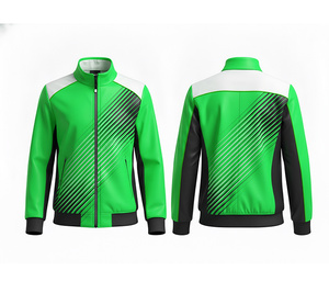 Chaqueta Deportiva con Cierre Completo y Logotipo Personalizado, Ropa para Correr y Hacer Ejercicio, Cálida, Transpirable y de Secado Rápido |   Tallas Hombre Mujer Juvenil - Product Image 4